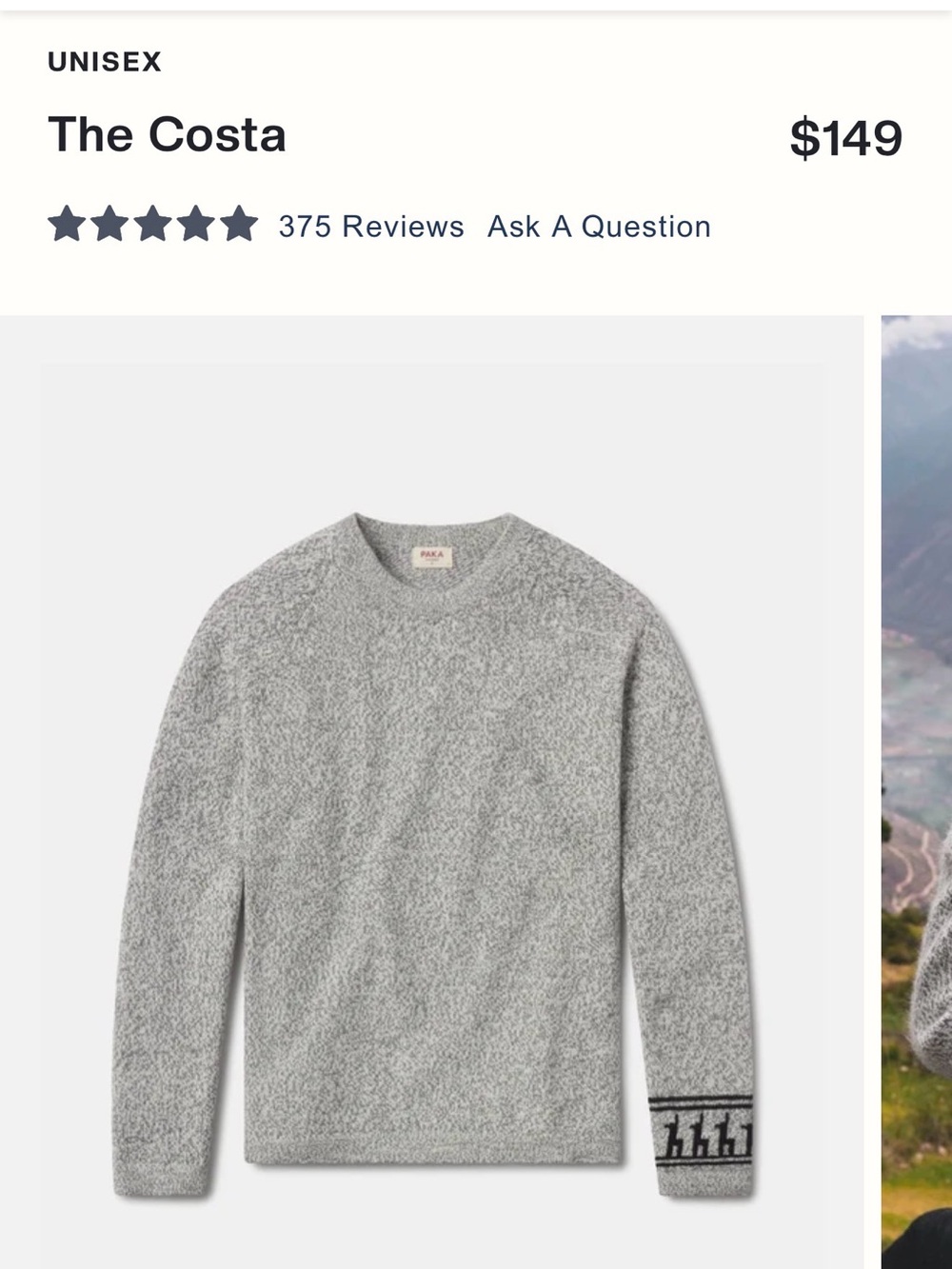 Paka The Costa Crew Sweater